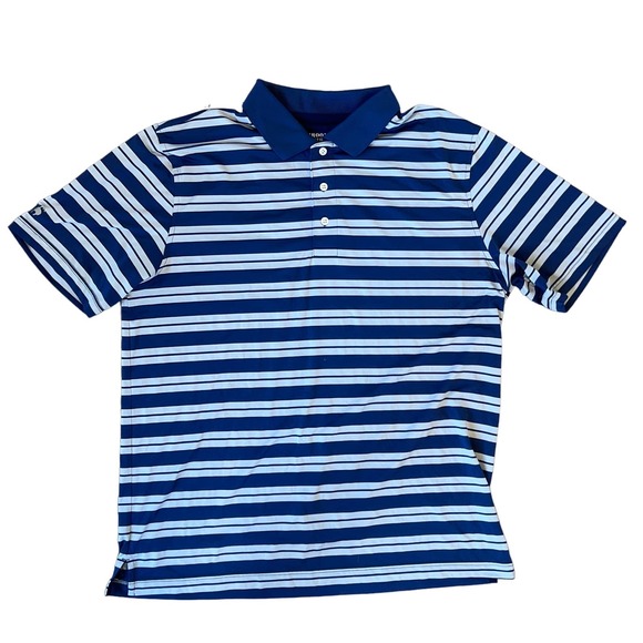 Mens Brooks Brothers Striped Polo Short Sleeved Shirt SZ XL‎ - Picture 1 of 4